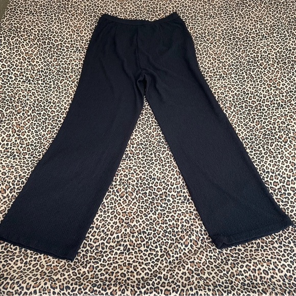 Vintage Bob Mackie Pants Small Stretchy Wearable Art Black Wide Leg Textured - Picture 5 of 8